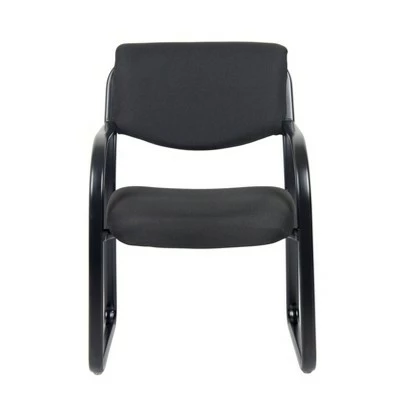 Boss Office Products Sled Base Guest Chair - Boss Black 6 Boss Office Products Sled Base Guest Chair - Boss Black - Image 4