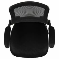 Emma and Oliver Black Mesh Sled Base Side Reception Guest Office Chair with Flip-Up Arms -Office Chairs Sales Shop unnamed file 3521