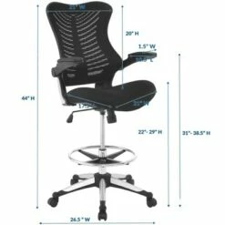 Charge Drafting Chair Black - Modway