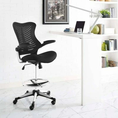 Charge Drafting Chair Black - Modway 6 Charge Drafting Chair Black - Modway - Image 4