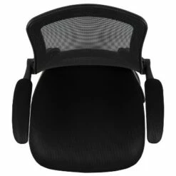 Mesh Sled Base Side Reception Chair with Flip Up Arms Black - Riverstone Furniture -Office Chairs Sales Shop unnamed file 3574