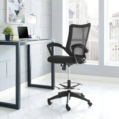 Project Drafting Chair Black - Modway 6 Project Drafting Chair Black - Modway - Image 4