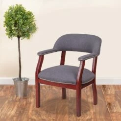Flash Furniture Conference Chair with Accent Nail Trim