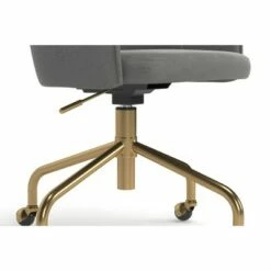 Velvet Upholstered Task Chair - Quarters & Craft Gray -Office Chairs Sales Shop unnamed file 3672