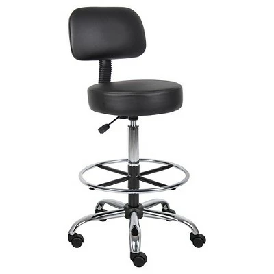 Medical/Drafting Stool with Back Cushion - Boss Office Products Beige 9 Medical/Drafting Stool with Back Cushion - Boss Office Products Beige - Image 7