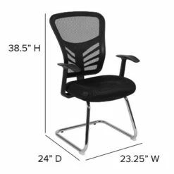 Flash Furniture Black Mesh Side Reception Chair with Chrome Sled Base 16 Flash Furniture Black Mesh Side Reception Chair with Chrome Sled Base -Office Chairs Sales Shop unnamed file 3682