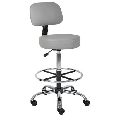 Medical/Drafting Stool with Back Cushion - Boss Office Products Beige 11 Medical/Drafting Stool with Back Cushion - Boss Office Products Beige - Image 9