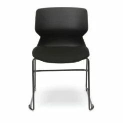 Set of 2 Contempo Guest Chairs with Sled Base Black - HON BASYX