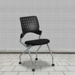 Flash Furniture Galaxy Mobile Nesting Chair with Black Fabric Seat