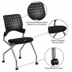 Flash Furniture Galaxy Mobile Nesting Chair with Black Fabric Seat -Office Chairs Sales Shop unnamed file 3731