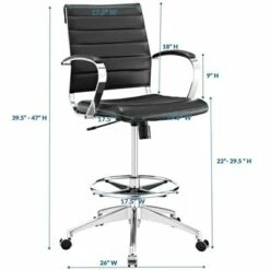 Jive Drafting Chair Black - Modway