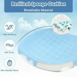 Costway Kids Study Desk Chair Adjustable Height Depth w/Sit-Brake Casters -Office Chairs Sales Shop unnamed file 3777