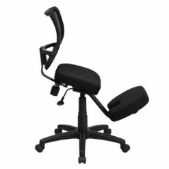 Mobile Ergonomic Kneeling Task Chair Black - Flash Furniture