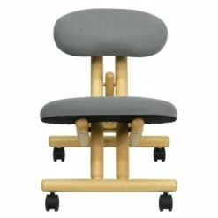 Mobile Wooden Ergonomic Kneeling Chair in Gray Fabric - Flash Furniture -Office Chairs Sales Shop unnamed file 3802