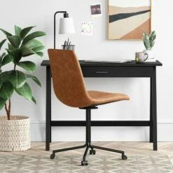 Bowden Office Chair with Casters - Project 62 Caramel
