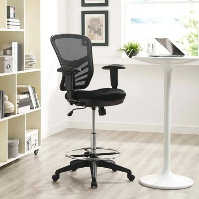 Articulate Drafting Chair Black - Modway 6 Articulate Drafting Chair Black - Modway - Image 4