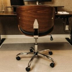 Modern Curved Back Office Chair - WOVENBYRD Black Faux Leather -Office Chairs Sales Shop unnamed file 3825