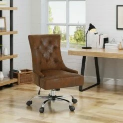 Americo Home Office Desk Chair - Christopher Knight Home Dark Gray