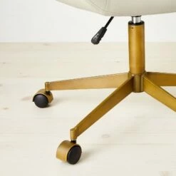 Opalhouse Designed With Jungalow Mahonia Faux Leather Office Chair Cream/Aged Brass - Opalhouse™ designed with Jungalow™ 12 Opalhouse Designed With Jungalow Mahonia Faux Leather Office Chair Cream/Aged Brass - Opalhouse™ designed with Jungalow™ -Office Chairs Sales Shop unnamed file 3900