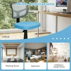 Costway Armless Office Chair Adjustable Swivel Computer Mesh Desk Chair GreenBlueGray -Office Chairs Sales Shop unnamed file 3914
