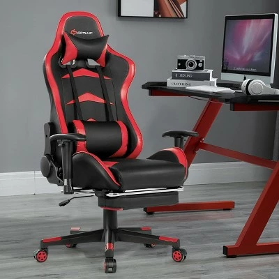 Costway Massage Gaming Chair Reclining Swivel Racing Office Chair with Footrest 13 Costway Massage Gaming Chair Reclining Swivel Racing Office Chair with Footrest - Image 11
