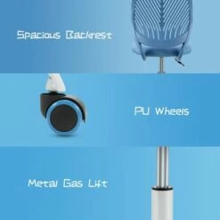 Costway Office Task Desk Armless Chair Adjustable Mid Back Swivel Study Chair RoseBlueTurquoisePurple -Office Chairs Sales Shop unnamed file 3945