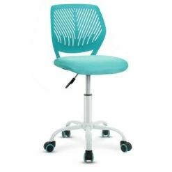 Costway Office Task Desk Armless Chair Adjustable Mid Back Swivel Study Chair RoseBlueTurquoisePurple -Office Chairs Sales Shop unnamed file 3948