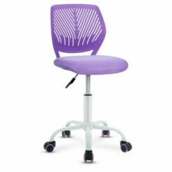 Costway Office Task Desk Armless Chair Adjustable Mid Back Swivel Study Chair RoseBlueTurquoisePurple -Office Chairs Sales Shop unnamed file 3949