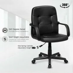 Costway Ergonomic Mid-Back Executive Office Chair Swivel Computer Desk Task Chair New -Office Chairs Sales Shop unnamed file 4008