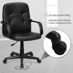 Costway Ergonomic Mid-Back Executive Office Chair Swivel Computer Desk Task Chair New -Office Chairs Sales Shop unnamed file 4009