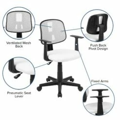 Emma and Oliver Pivot Back Mesh Swivel Task Office Chair with Arms, BIFMA Certified -Office Chairs Sales Shop unnamed file 4058