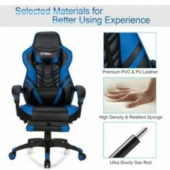 Costway Office Computer Desk Chair Gaming Chair Adjustable Swivel w/Footrest -Office Chairs Sales Shop unnamed file 4095