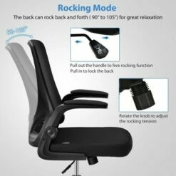 Costway Mesh Office Chair Swivel Computer Desk Chair w/Foldable Backrest & Flip-Up Arms 15 Costway Mesh Office Chair Swivel Computer Desk Chair w/Foldable Backrest & Flip-Up Arms -Office Chairs Sales Shop unnamed file 4141