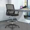 Costway Drafting Chair Tall Office Chair Adjustable Height w/Footrest 2 Costway Drafting Chair Tall Office Chair Adjustable Height w/Footrest -Office Chairs Sales Shop unnamed file 4146