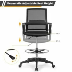 Costway Drafting Chair Tall Office Chair Adjustable Height w/Footrest 15 Costway Drafting Chair Tall Office Chair Adjustable Height w/Footrest -Office Chairs Sales Shop unnamed file 4150