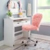 Faux Flokati Armless Office Chair - Linon White -Office Chairs Sales Shop unnamed file 4194