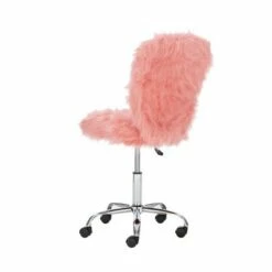 Faux Flokati Armless Office Chair - Linon White -Office Chairs Sales Shop unnamed file 4197
