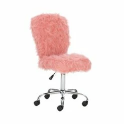 Faux Flokati Armless Office Chair - Linon White -Office Chairs Sales Shop unnamed file 4203