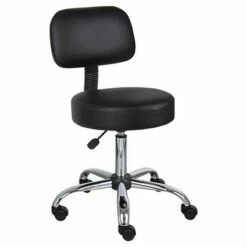 Medical Stool with Back Cushion - Boss Office Products Gray -Office Chairs Sales Shop unnamed file 423