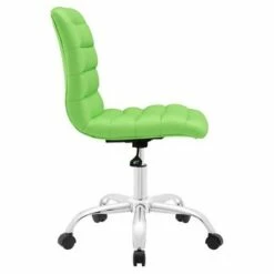 Ripple Midback Armless Office Chair - Modway Bright Green