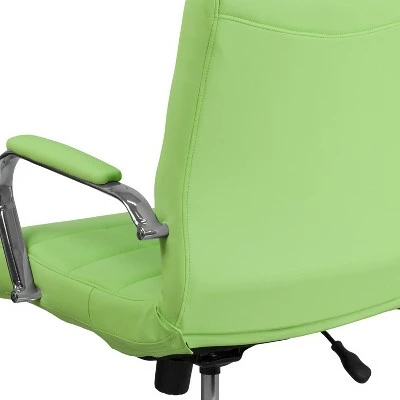 Flash Furniture Mid-Back Vinyl Executive Swivel Office Chair with Chrome Base and Arms 7 Flash Furniture Mid-Back Vinyl Executive Swivel Office Chair with Chrome Base and Arms - Image 5