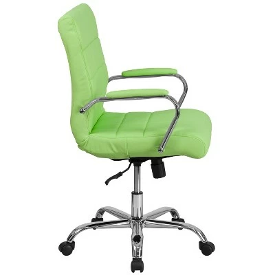 Flash Furniture Mid-Back Vinyl Executive Swivel Office Chair with Chrome Base and Arms 9 Flash Furniture Mid-Back Vinyl Executive Swivel Office Chair with Chrome Base and Arms - Image 7