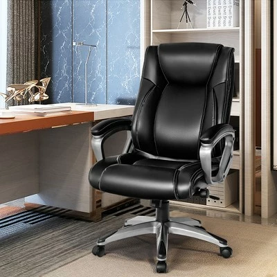 Costway Big & Tall Office Chai Ergonomic Swivel Chair w/ Lumbar Support 3 Costway Big & Tall Office Chai Ergonomic Swivel Chair w/ Lumbar Support