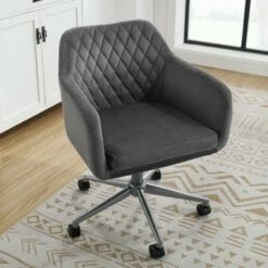 Imogen Quilted Office Chair - Linon Gray -Office Chairs Sales Shop unnamed file 4377