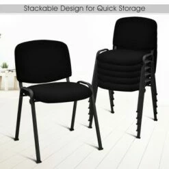 Costway Set of 5 Conference Chair Elegant Design Office Guest Reception -Office Chairs Sales Shop unnamed file 4402