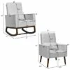 Costway 2-in-1 Fabric Upholstered Rocking Chair Nursery Armchair with Pillow Light Grey 2 Costway 2-in-1 Fabric Upholstered Rocking Chair Nursery Armchair with Pillow Light Grey -Office Chairs Sales Shop unnamed file 4465