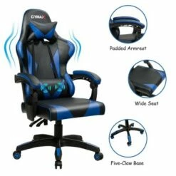 Costway Gaming Chair Reclining Swivel Racing Office Chair w/Massage Lumbar Support 22 Costway Gaming Chair Reclining Swivel Racing Office Chair w/Massage Lumbar Support -Office Chairs Sales Shop unnamed file 4482