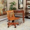 Armless Wood Banker's Chair Fruitwood - OSP Home Furnishings