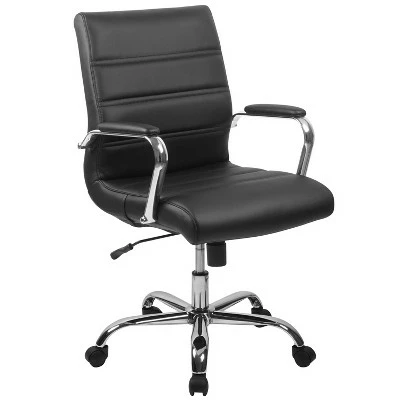 Merrick Lane Contemporary Mid-Back Home Office Chair with Padded Arms 9 Merrick Lane Contemporary Mid-Back Home Office Chair with Padded Arms - Image 7