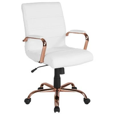 Merrick Lane Contemporary Mid-Back Home Office Chair with Padded Arms 10 Merrick Lane Contemporary Mid-Back Home Office Chair with Padded Arms - Image 8